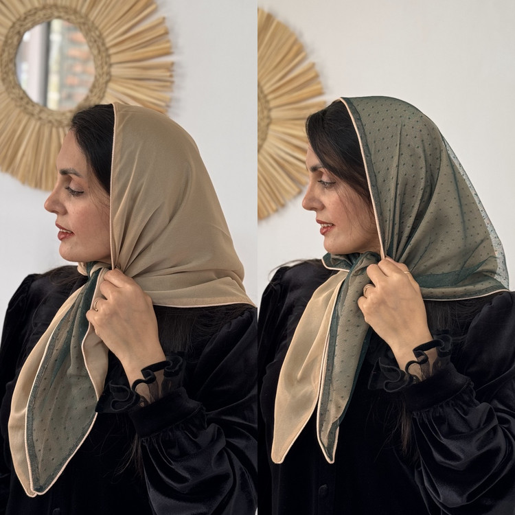روسری تور خالدار دورو(۱۰۵۲)