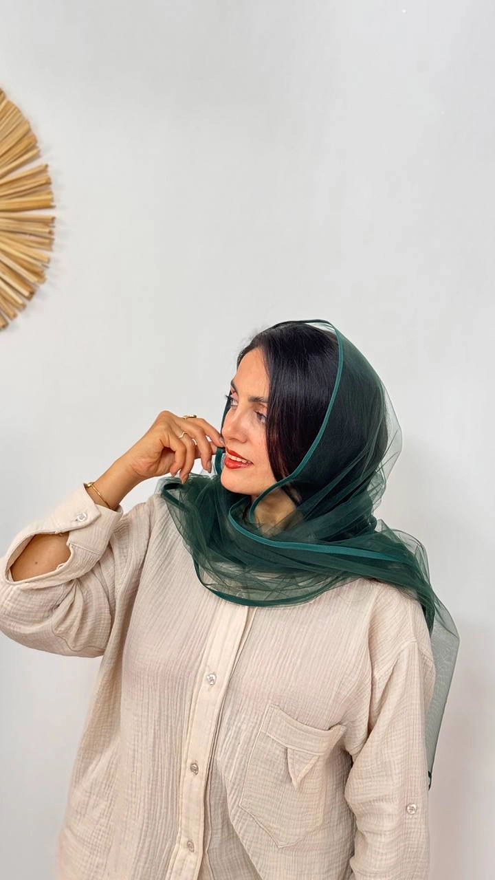 شال تور(۱۰۵۳) - بدون دستکش / زرشکی