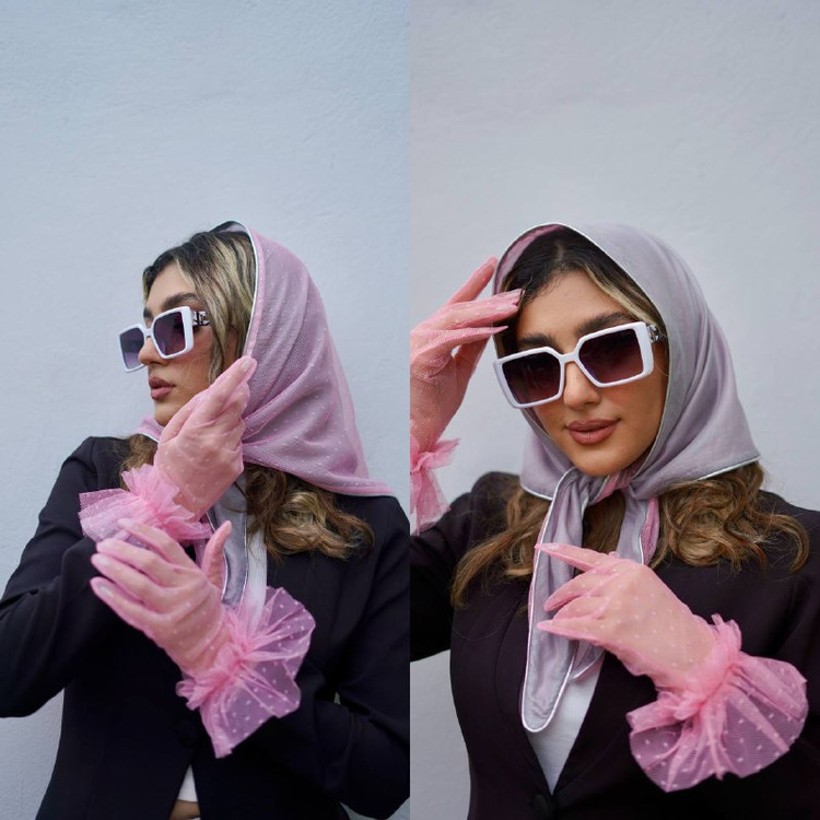 روسری تور خالدار دورو(۱۰۵۲)