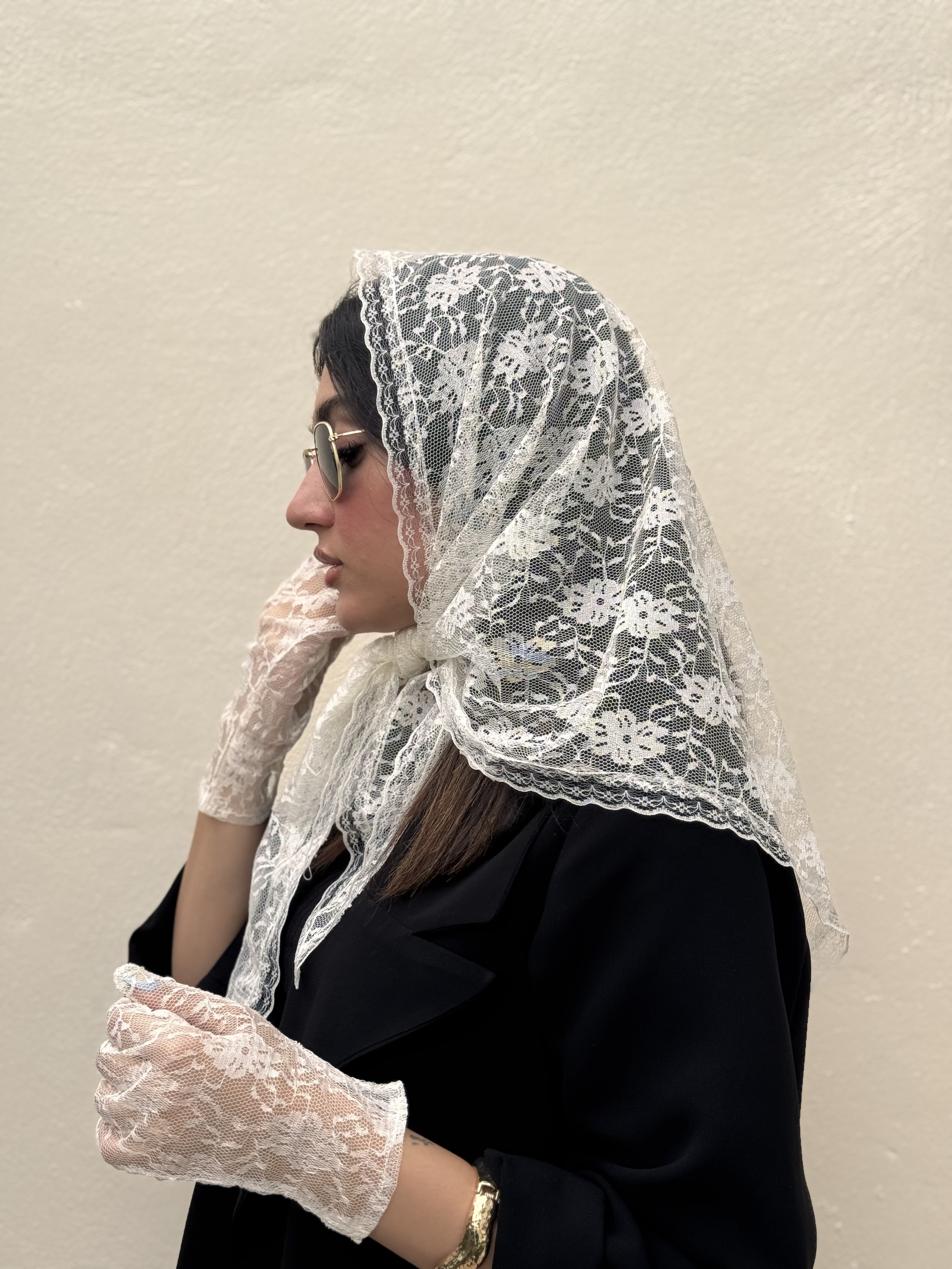 روسری گل شیری